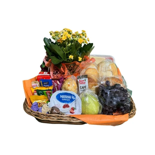 Cesta de Café da Manhã na Bandeja